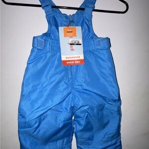Blue Kids Snow Bibs size 12 months NWT